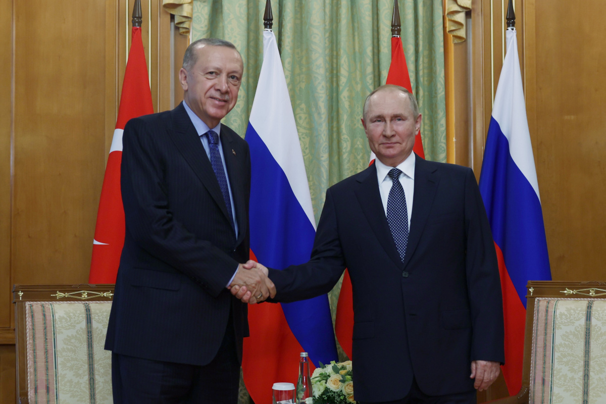 Cumhurbaşkanı Recep Tayyip Erdoğan, Rusya’nınRusya Devlet Başkanı Vladimir Putin ile buluştu